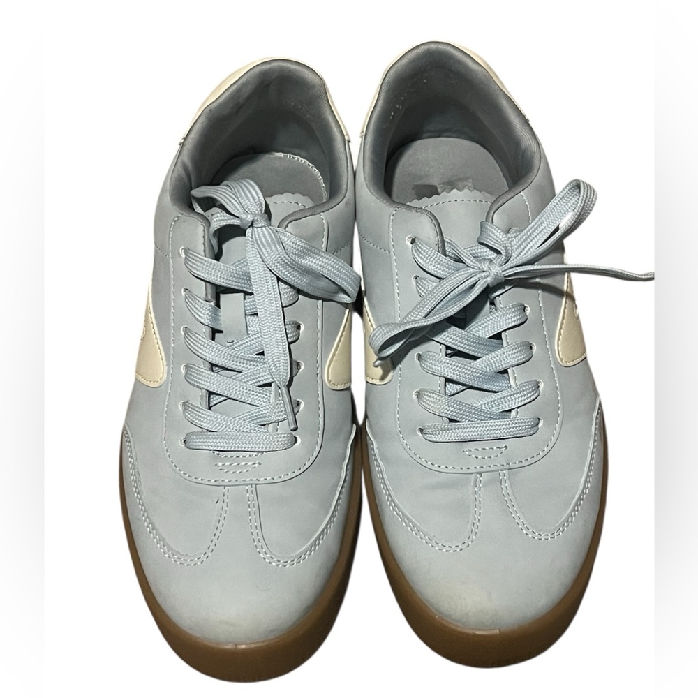 Dolce Vita Light Blue and Cream Sneakers
